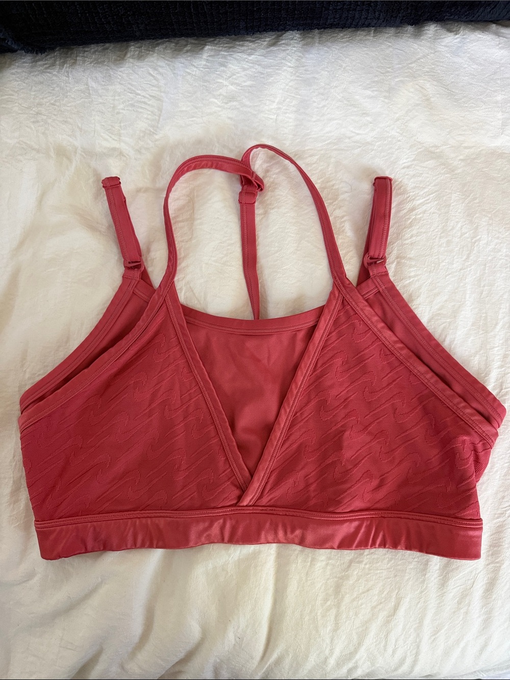 Nike Rose Coral-ish Sports Bra with Adjustable Straps